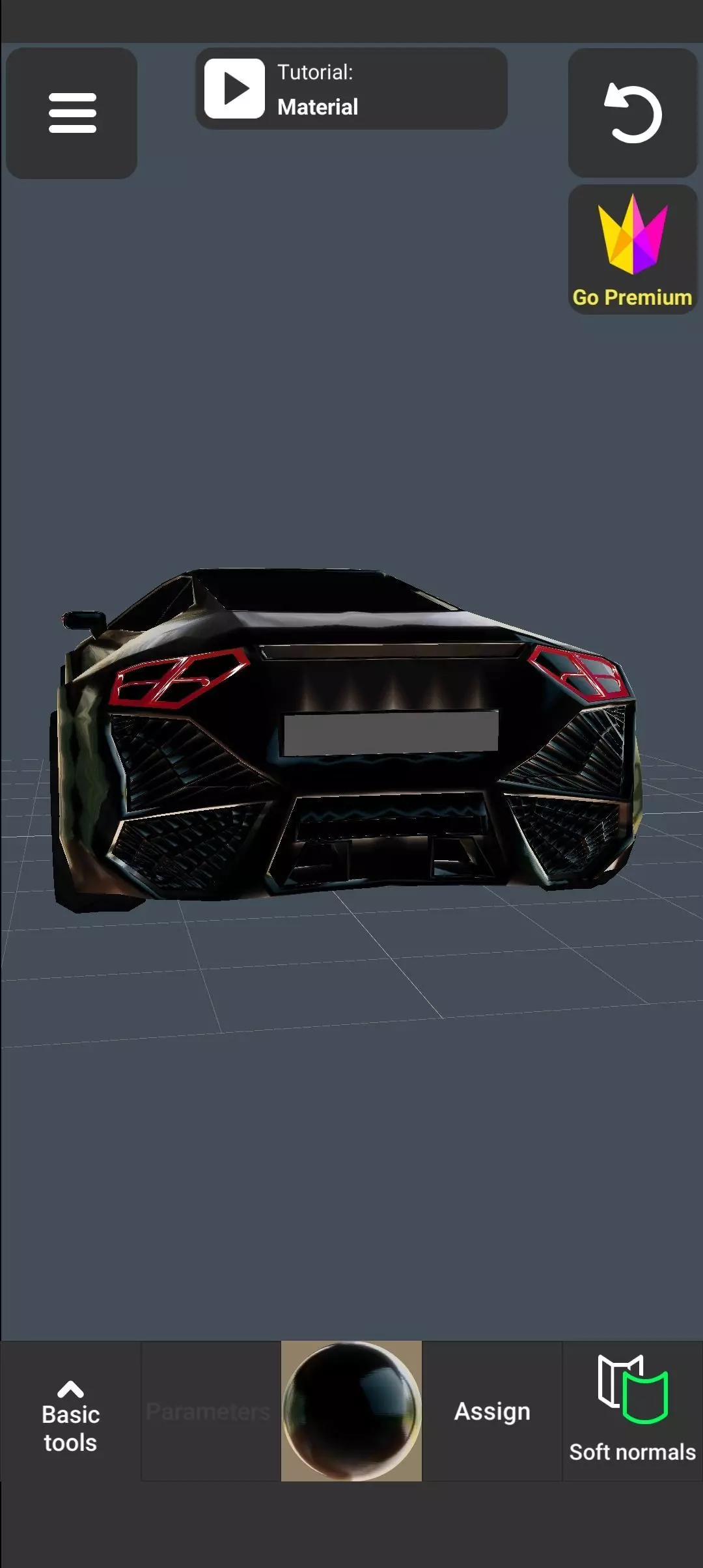 Avtomobil dizayni  Low-poly 3D model_0