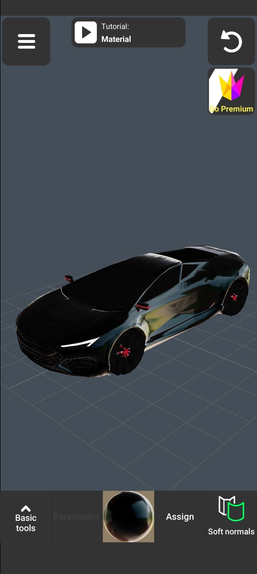 Avtomobil dizayni  Low-poly 3D model_5