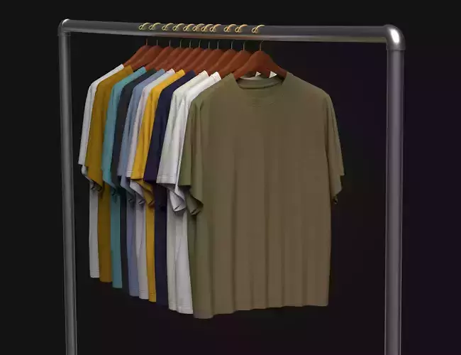 T Shirt On Steel Hanger