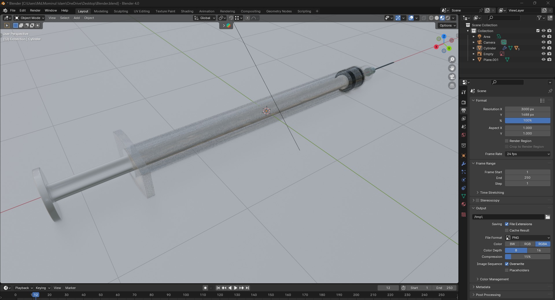 Syringe - Medical Instrument 3d model 3D model_13