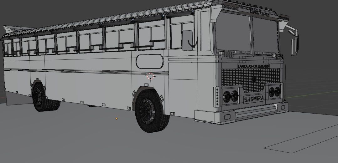 Ashok Leyland Viking Bus 3D model with interior  3D model_35