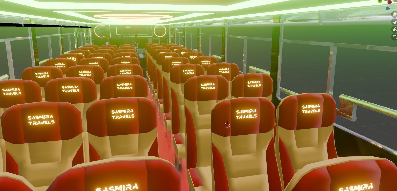 Ashok Leyland Viking Bus 3D model with interior  3D model_25