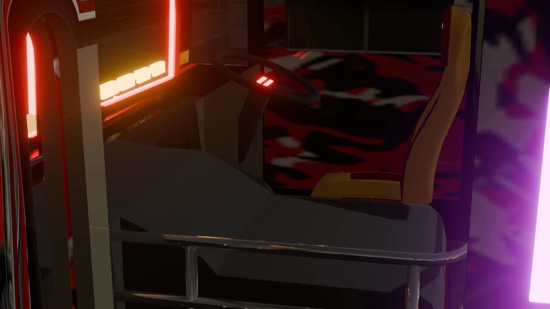 Ashok Leyland Viking Bus 3D model with interior  3D model_11