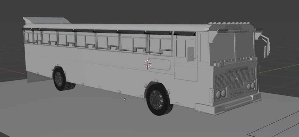 Ashok Leyland Viking Bus 3D model with interior  3D model_29