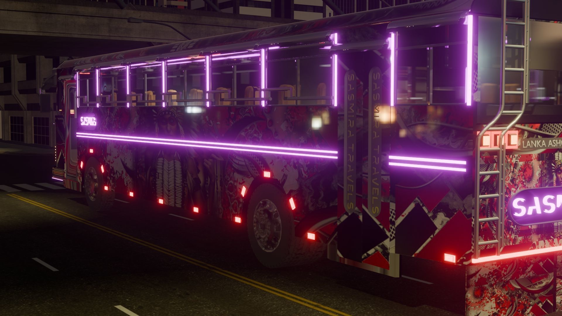 Ashok Leyland Viking Bus 3D model with interior  3D model_1