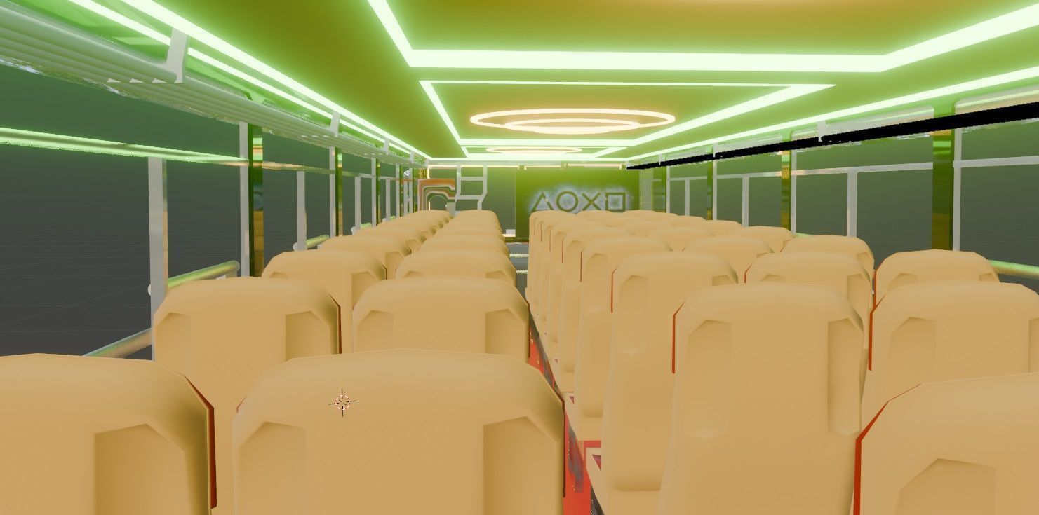 Ashok Leyland Viking Bus 3D model with interior  3D model_26