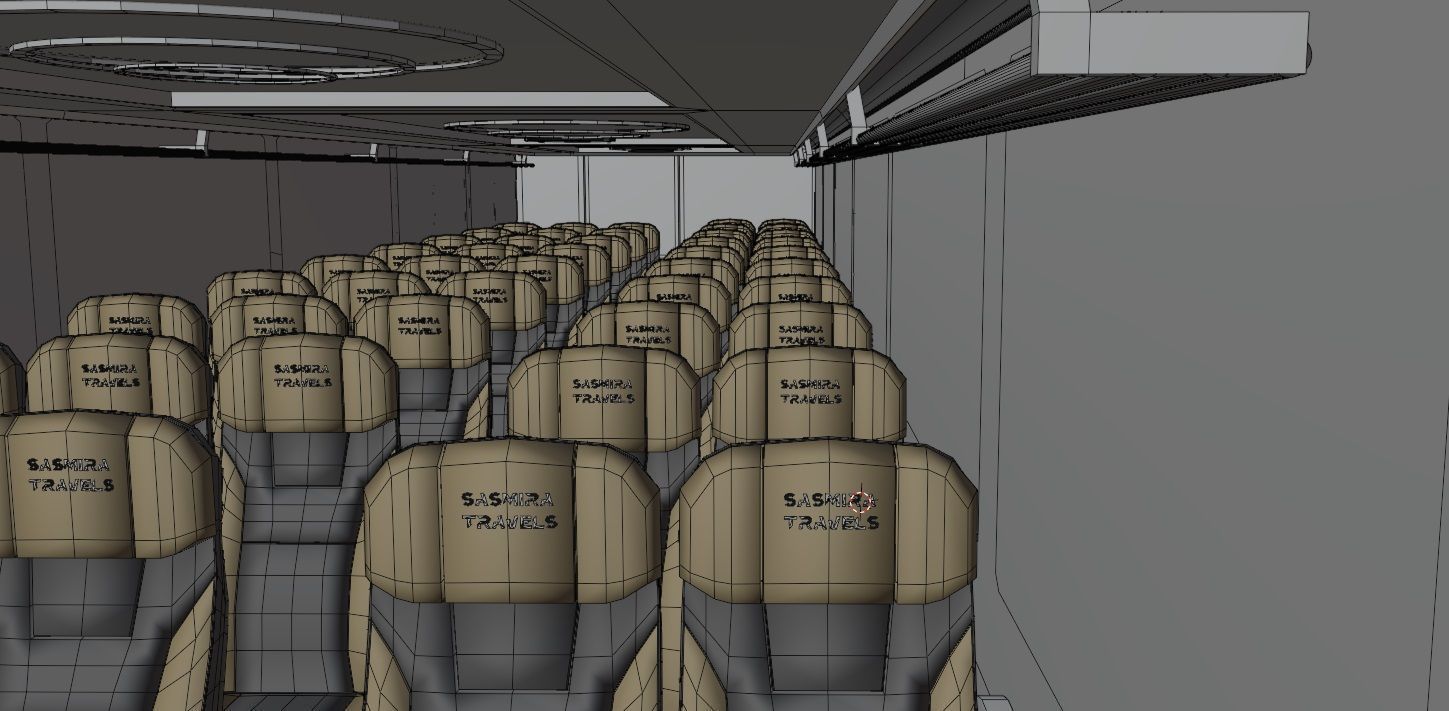 Ashok Leyland Viking Bus 3D model with interior  3D model_37