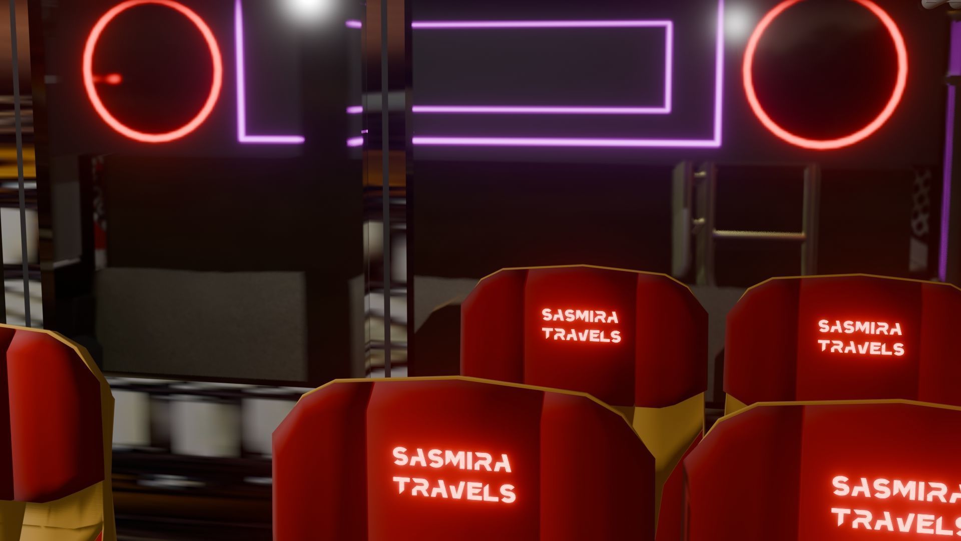 Ashok Leyland Viking Bus 3D model with interior  3D model_10