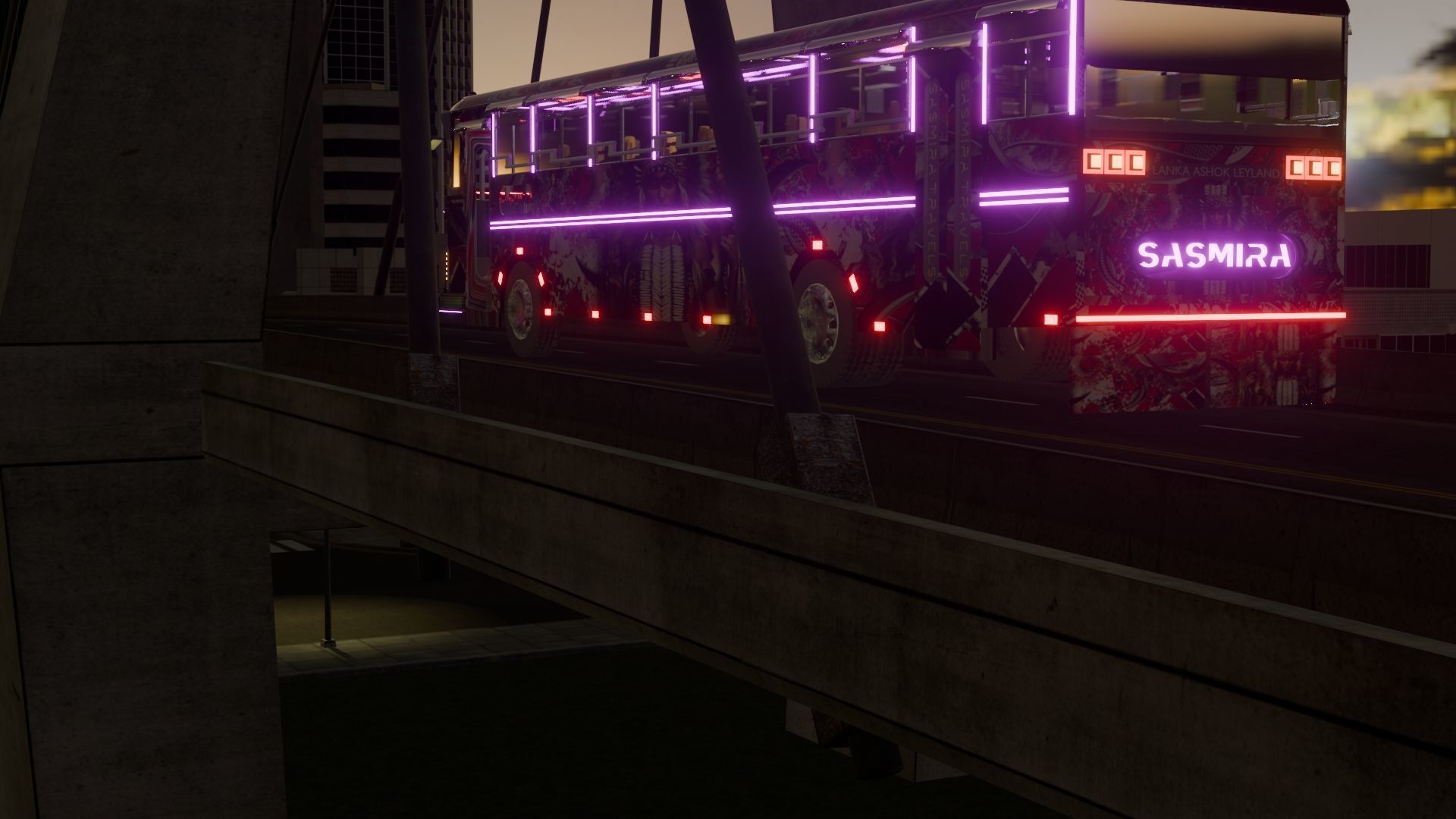 Ashok Leyland Viking Bus 3D model with interior  3D model_17