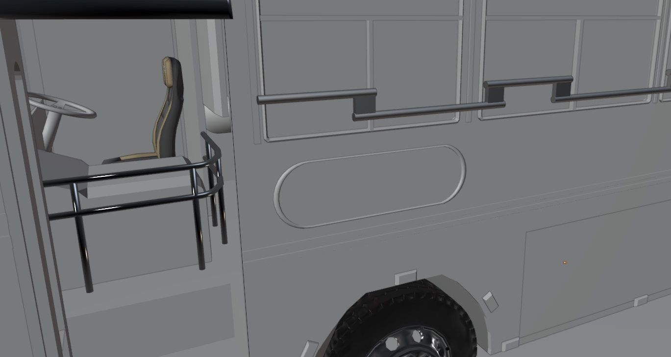 Ashok Leyland Viking Bus 3D model with interior  3D model_32