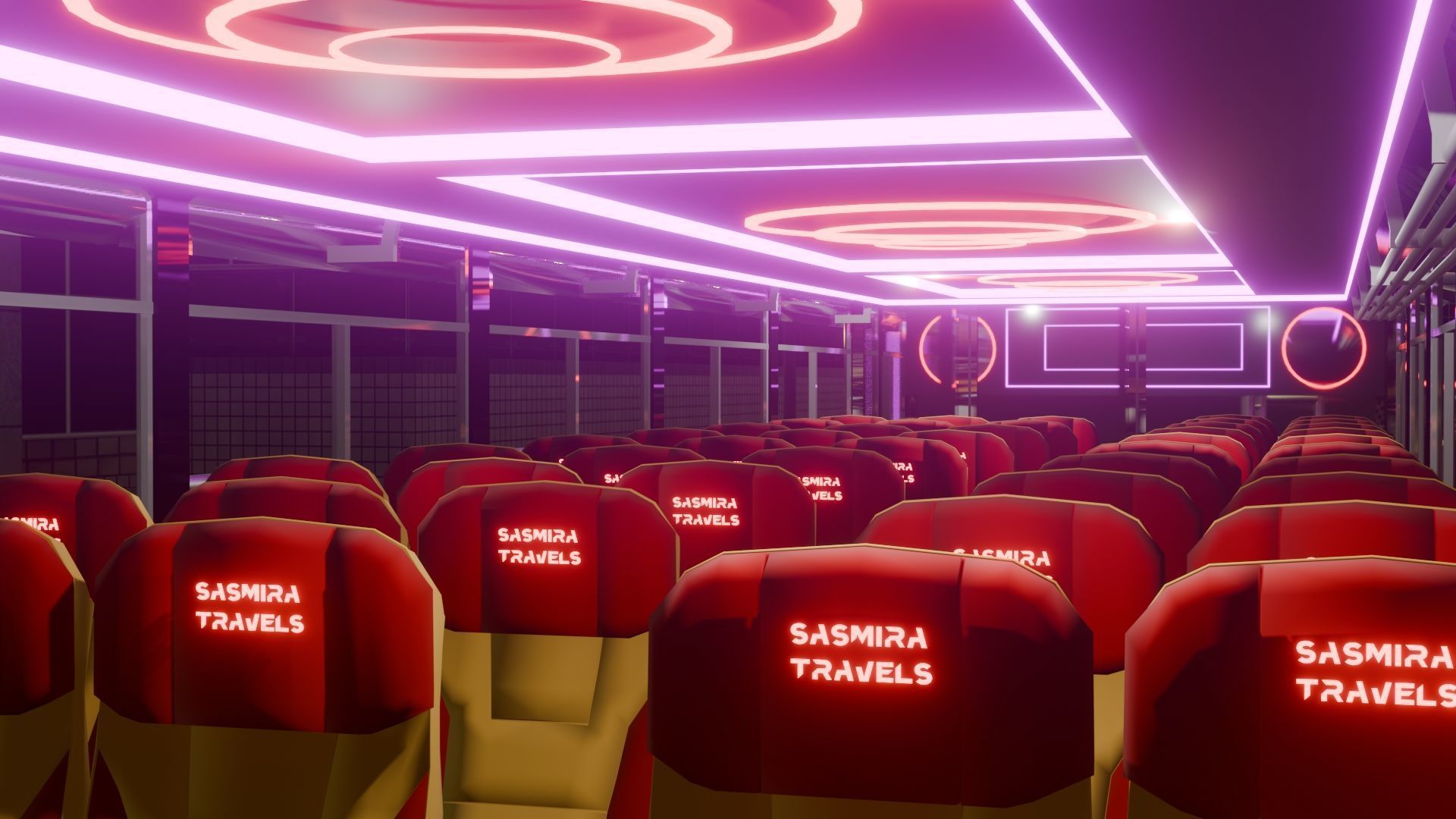 Ashok Leyland Viking Bus 3D model with interior  3D model_6