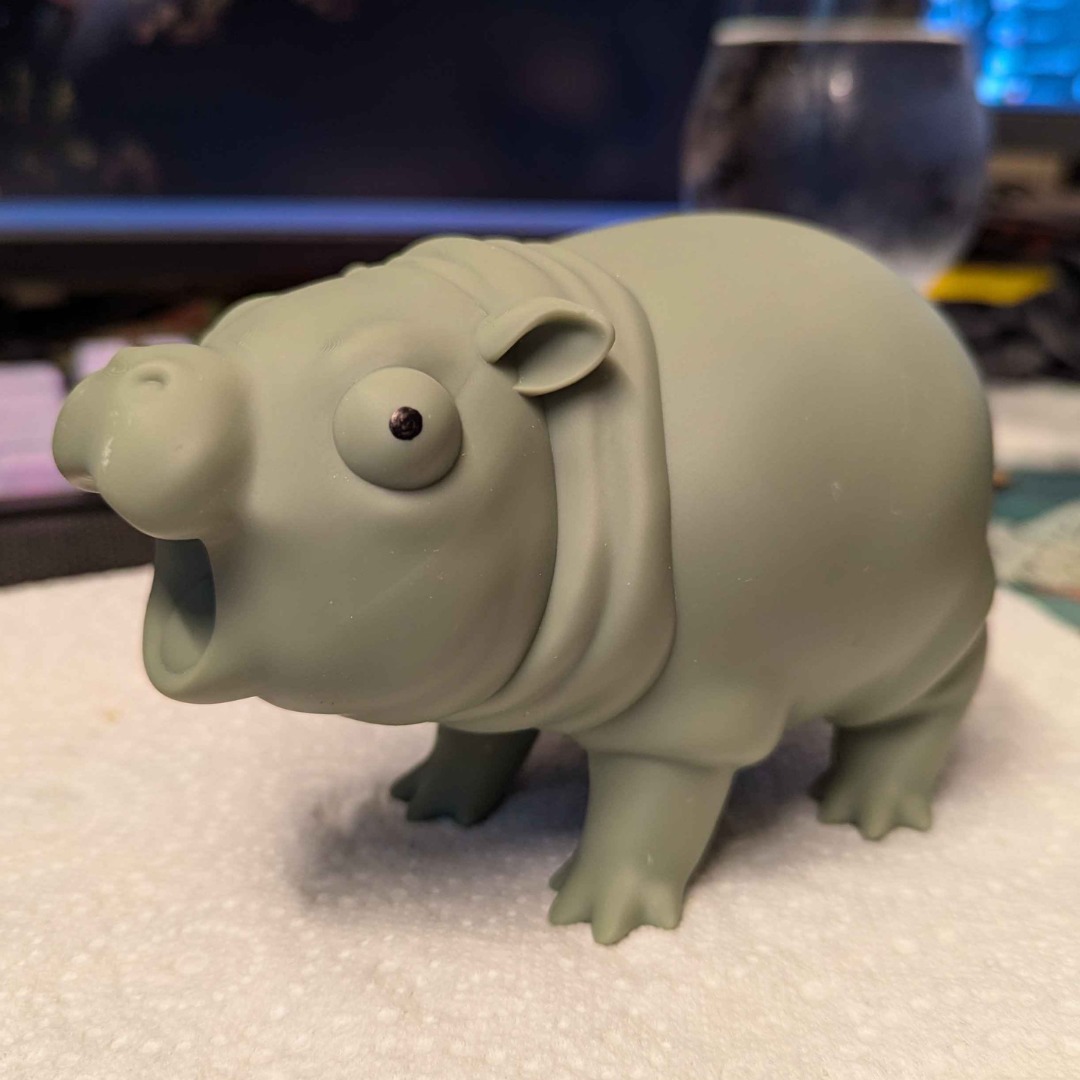 Moo Deng the Baby Hippo  3D print model_2