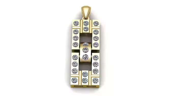 Fashion Simple Luxury Pendant 3d Printable Model 3D print model