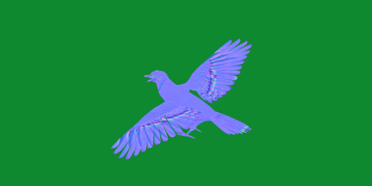 Blue Jay Bird Low-poly 3D model_6