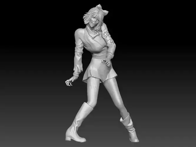 zombie girl icecream 3D print model