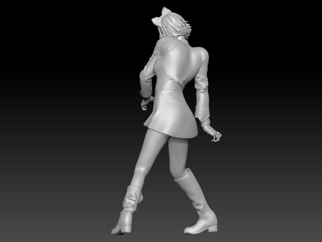 zombie girl icecream 3D print model_2