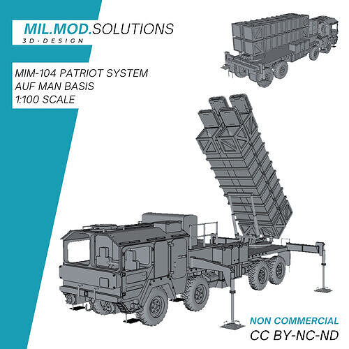 MIM104 Patriot System auf MAN Basis Bundeswehr 3D print model