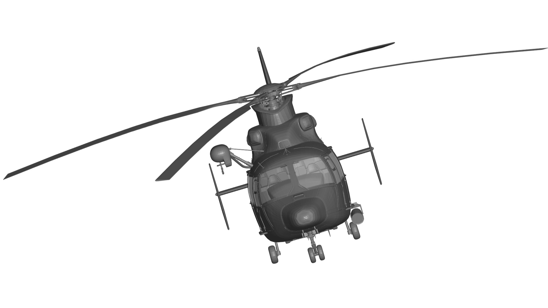 Eurocopter AS-365 3D model_4
