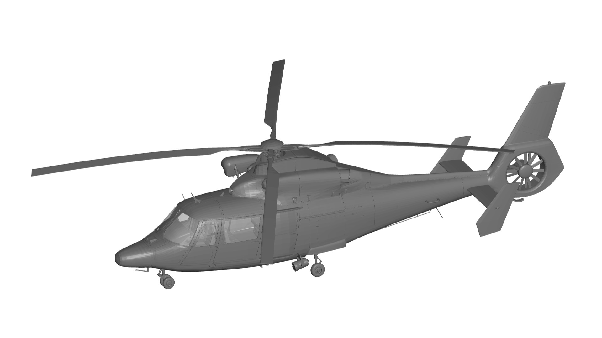 Eurocopter AS-365 3D model_2