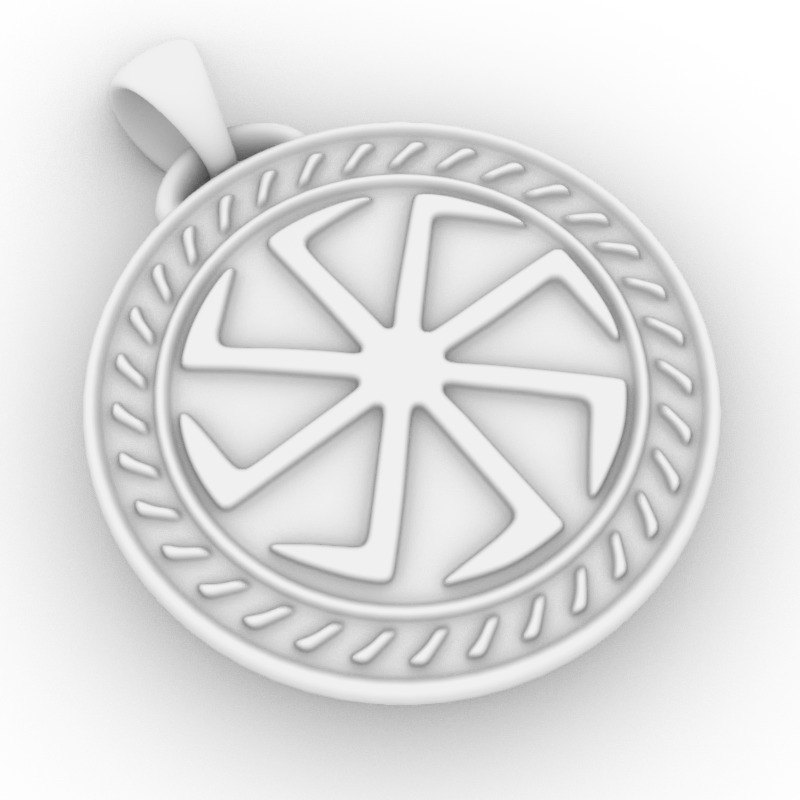 Kolovrat pendant 3D print model_5
