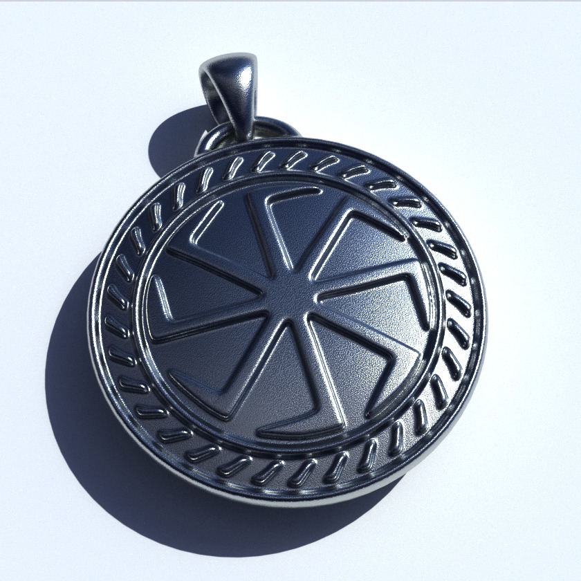 Kolovrat pendant 3D print model_1