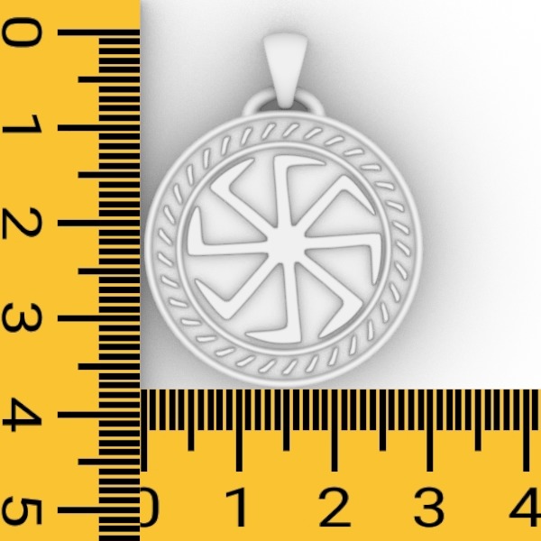 Kolovrat pendant 3D print model_10