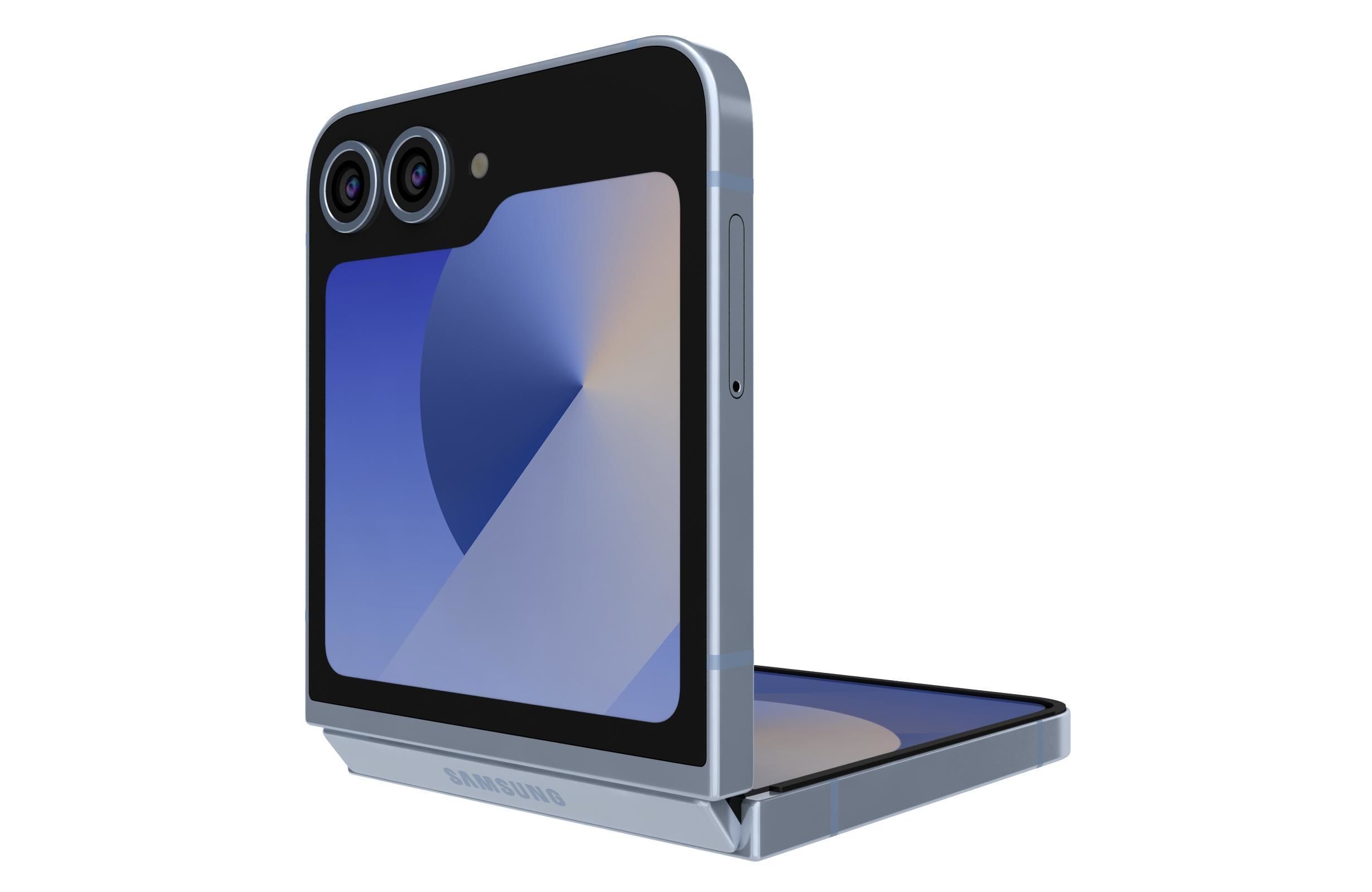 Samsung Galaxy Z Flip 6 Blue 3D model_2