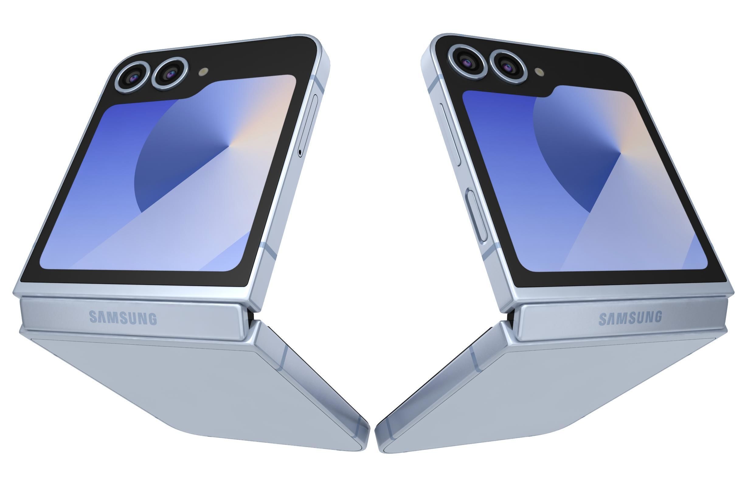 Samsung Galaxy Z Flip 6 Blue 3D model_7