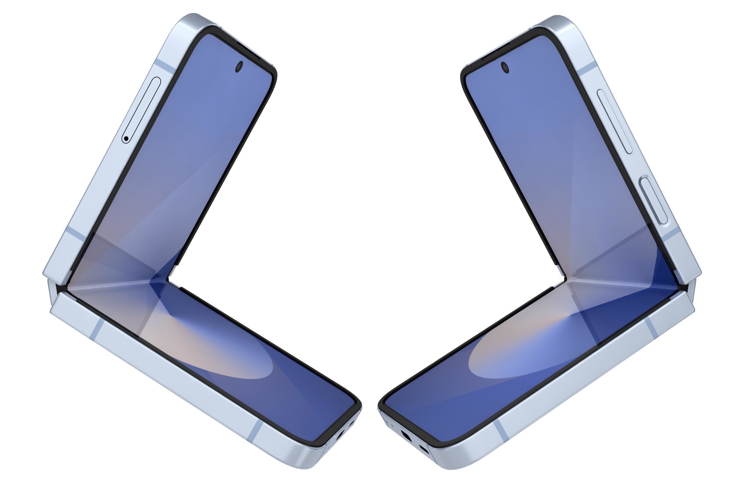 Samsung Galaxy Z Flip 6 Blue 3D model_4