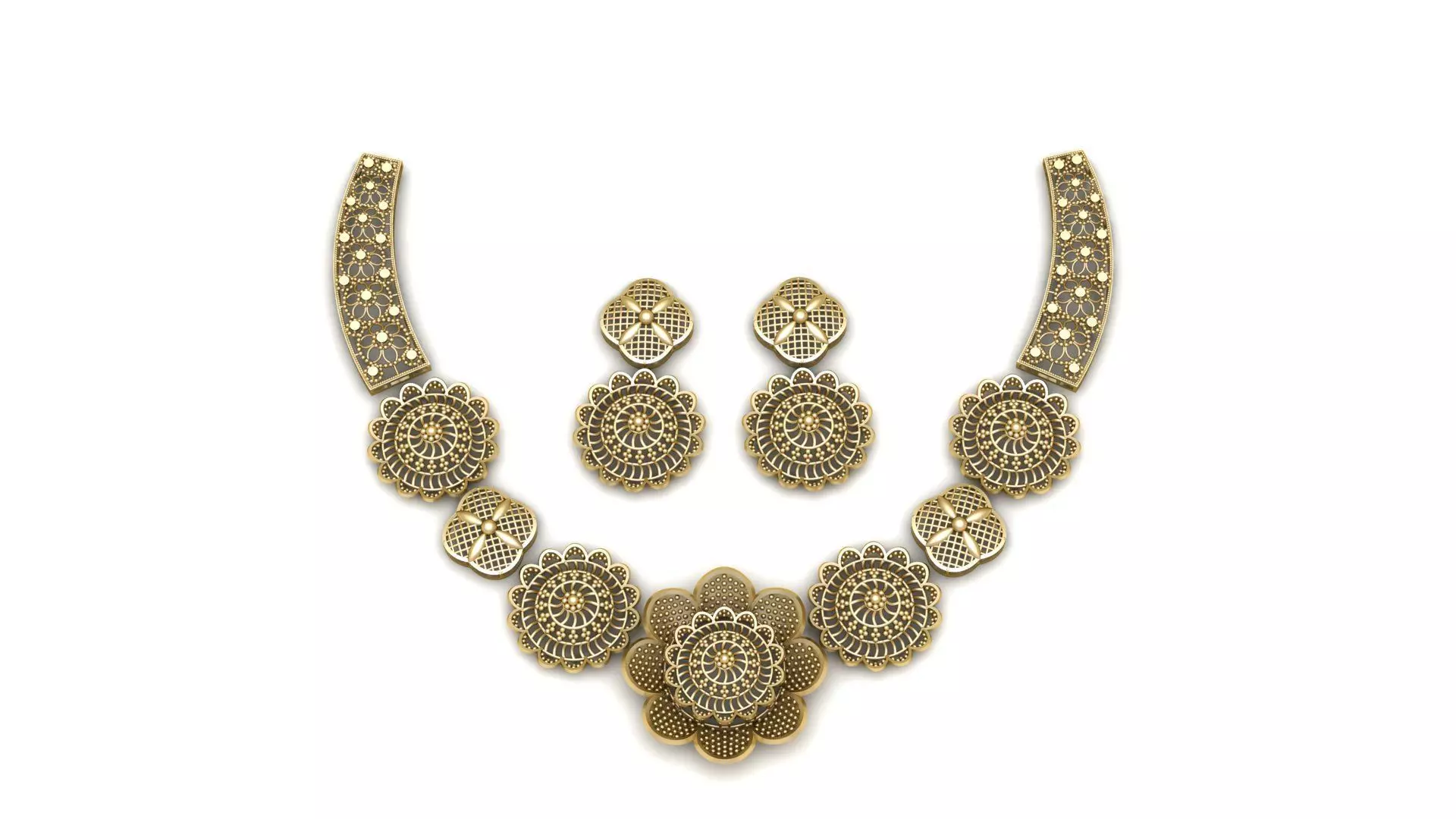 Luxury Wedding Necklace 3d printable Model 3D print model