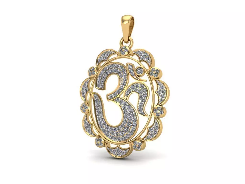 Om Pendant 3D print model