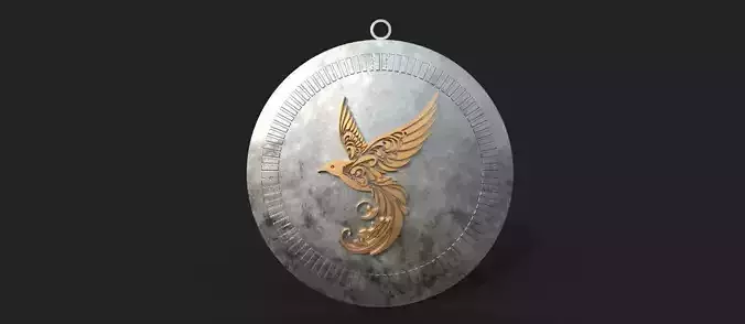 Silver Gold  flying-bird  Print 3D print model