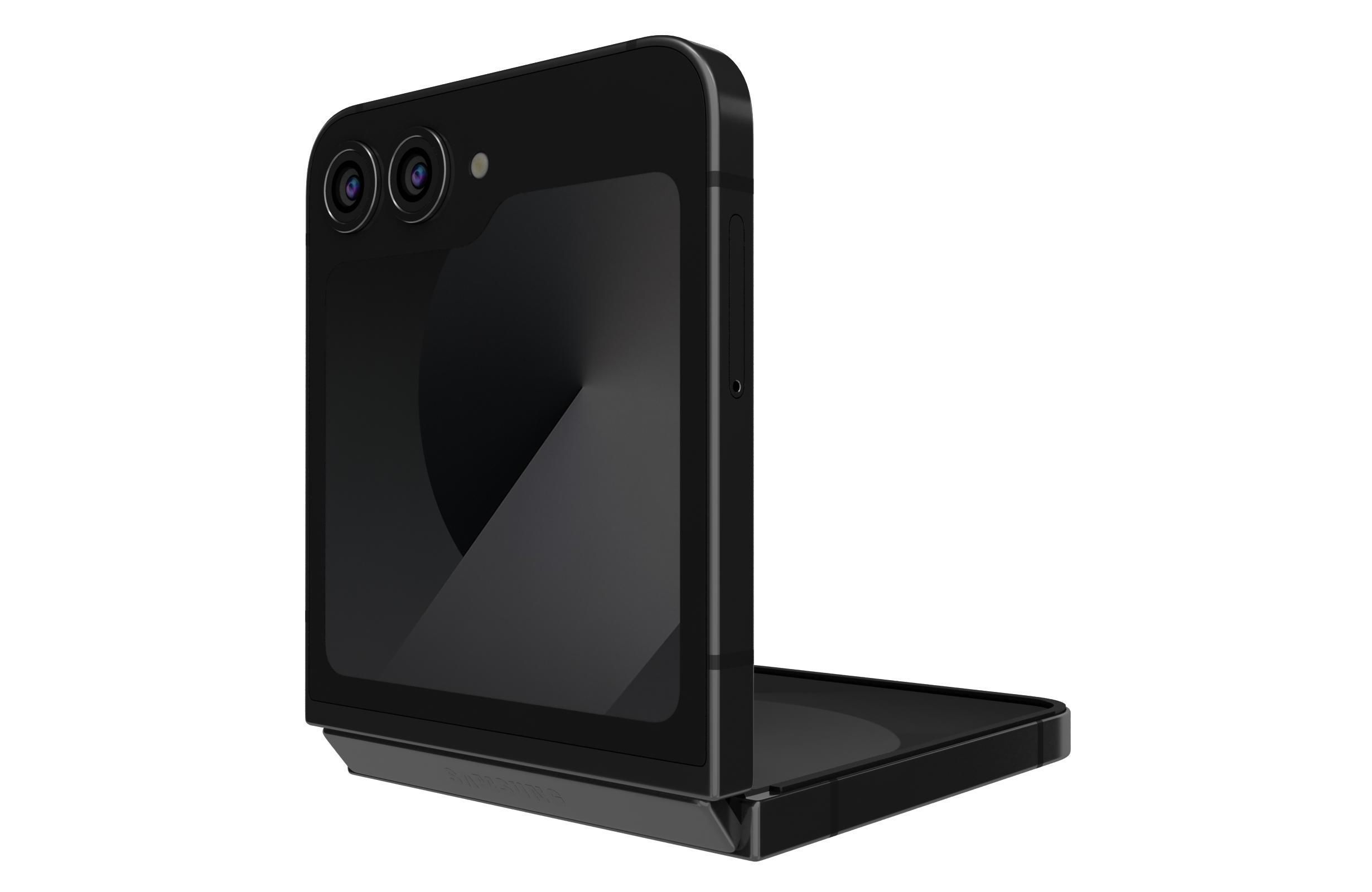Samsung Galaxy Z Flip 6 Crafted Black 3D model_2