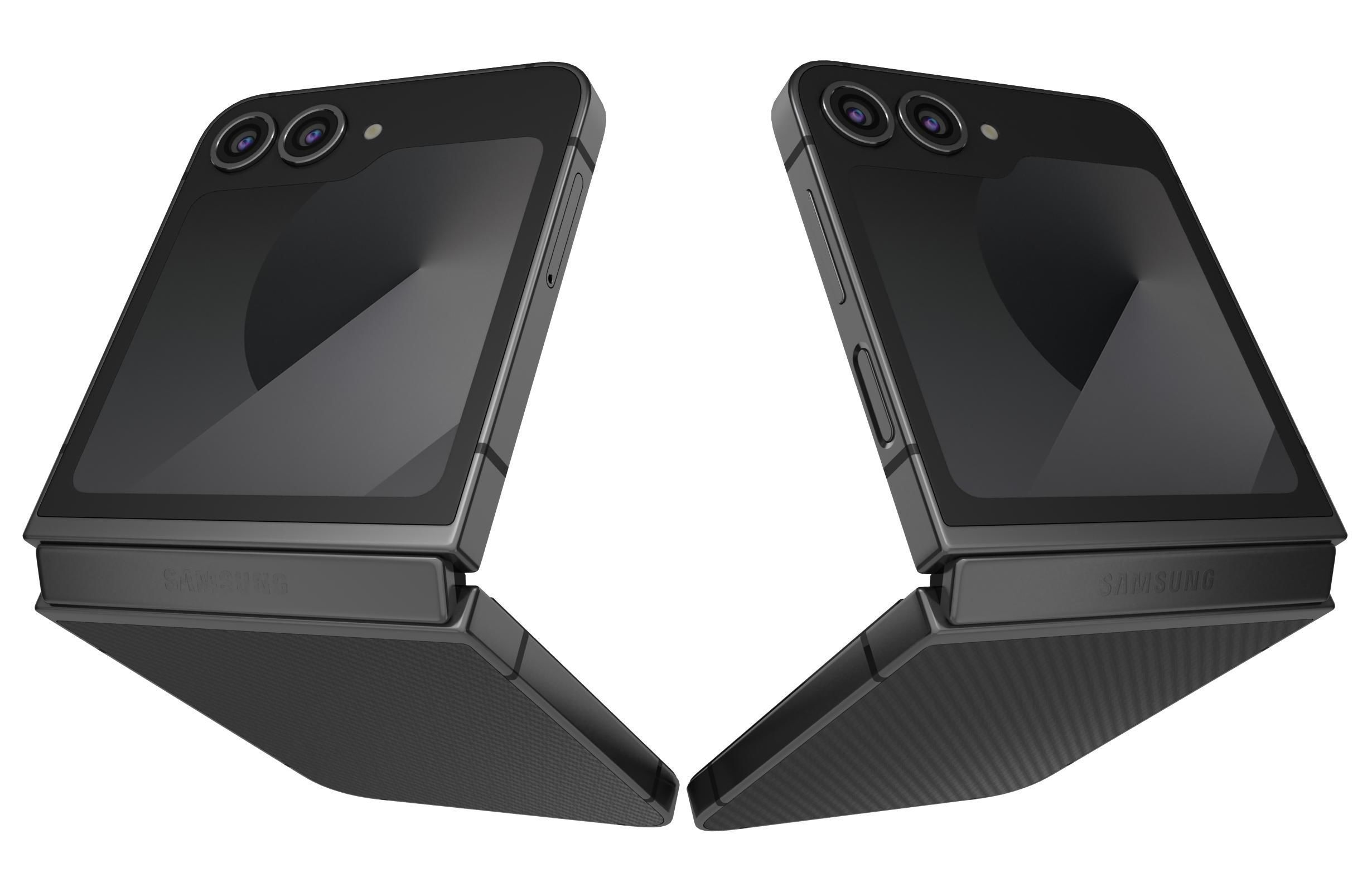 Samsung Galaxy Z Flip 6 Crafted Black 3D model_7