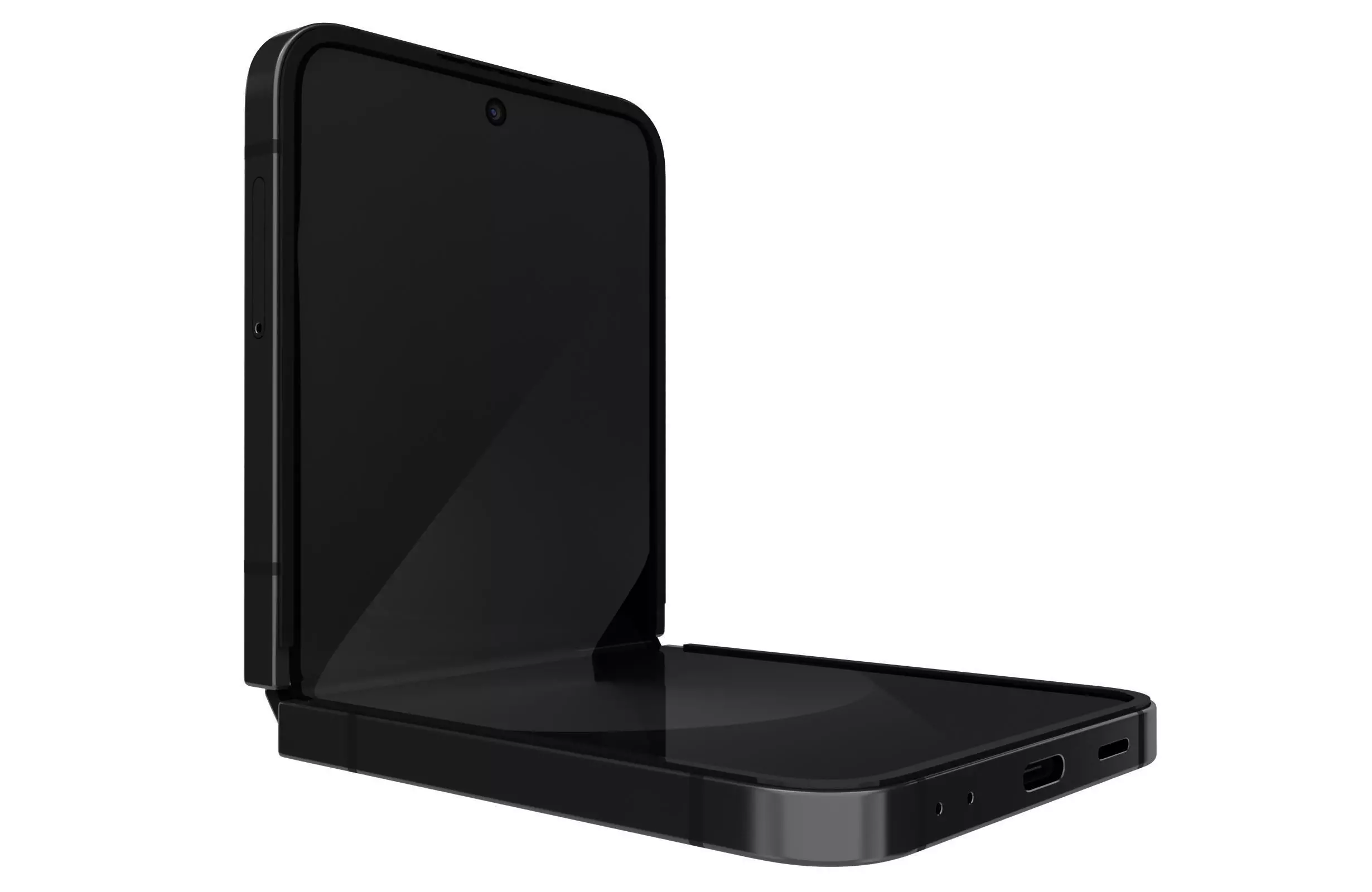Samsung Galaxy Z Flip 6 Crafted Black 3D model_0