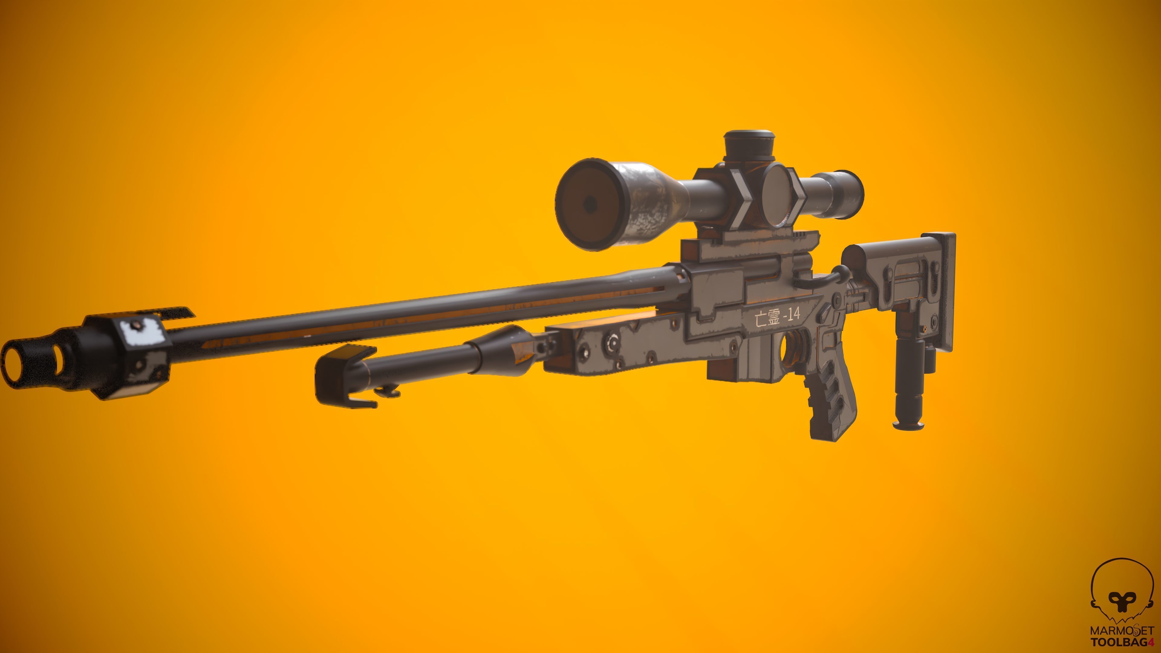 APR-338 Sniper 3D model_2