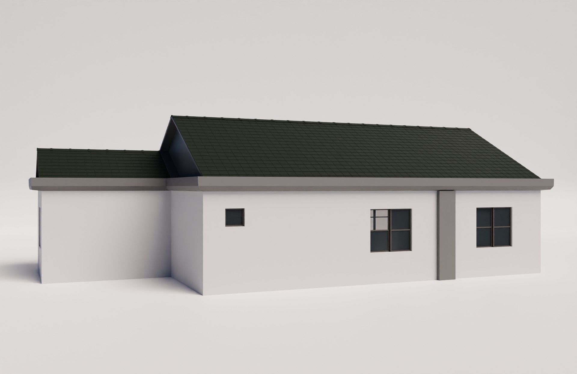 Medium sized house with modern design 3D model_4