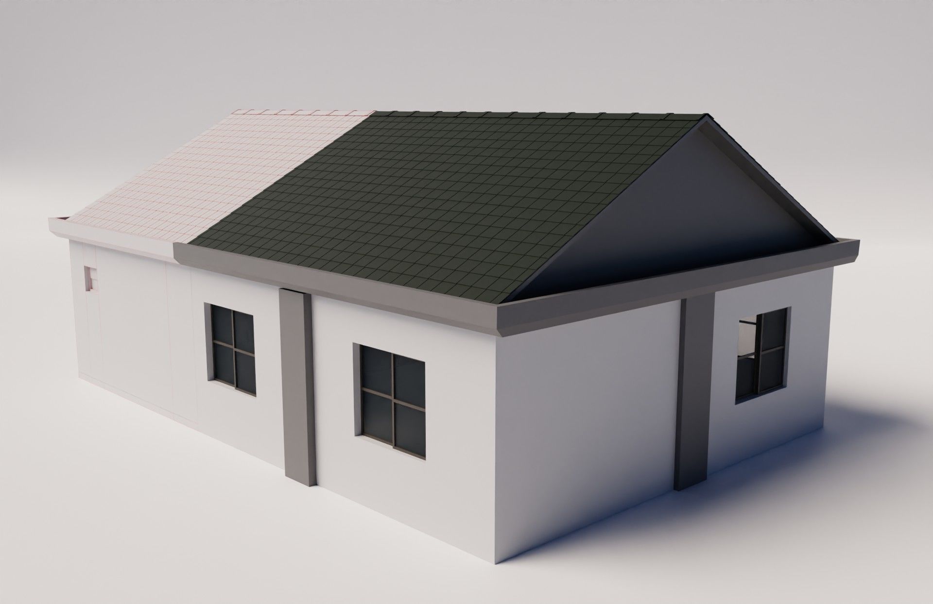 Medium sized house with modern design 3D model_13