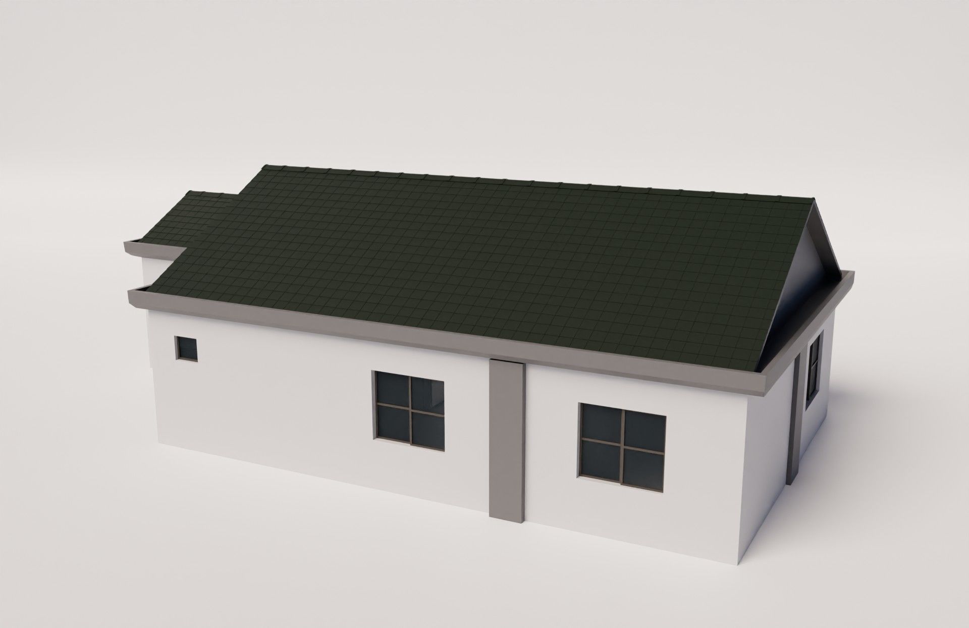 Medium sized house with modern design 3D model_5
