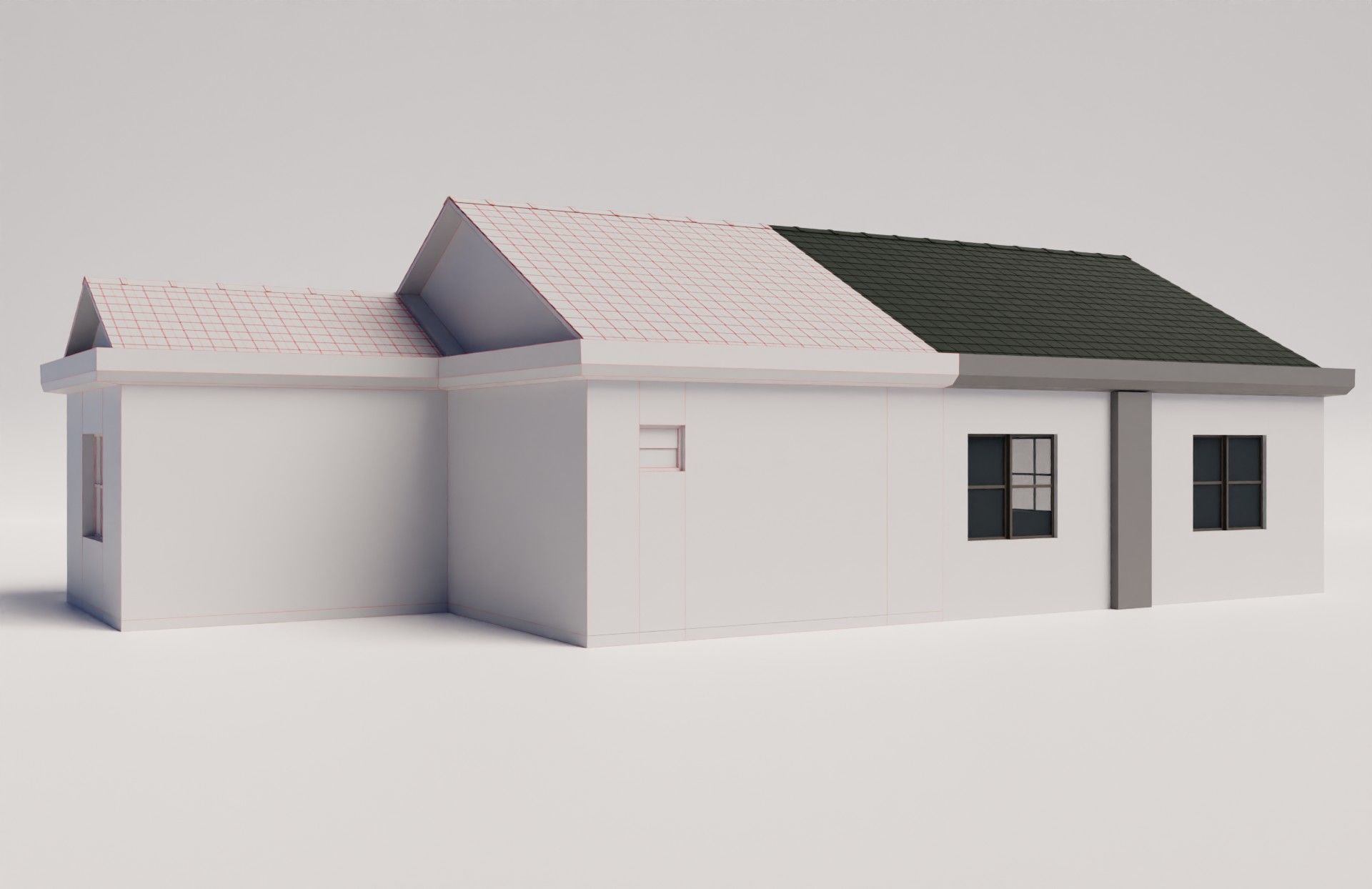 Medium sized house with modern design 3D model_14