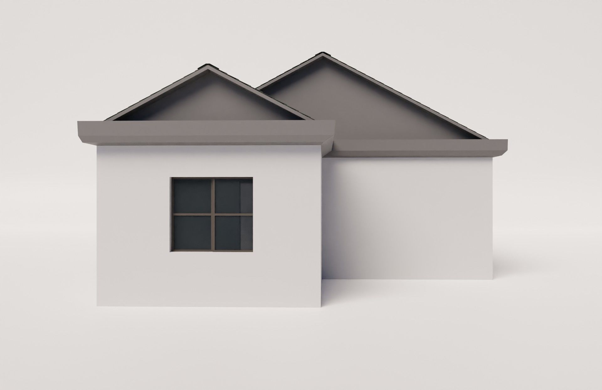 Medium sized house with modern design 3D model_2