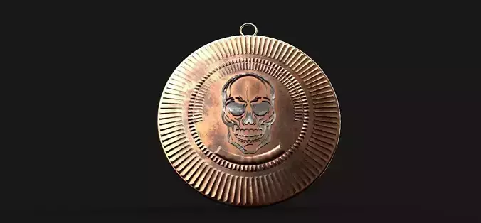 skull pendant 3D print model
