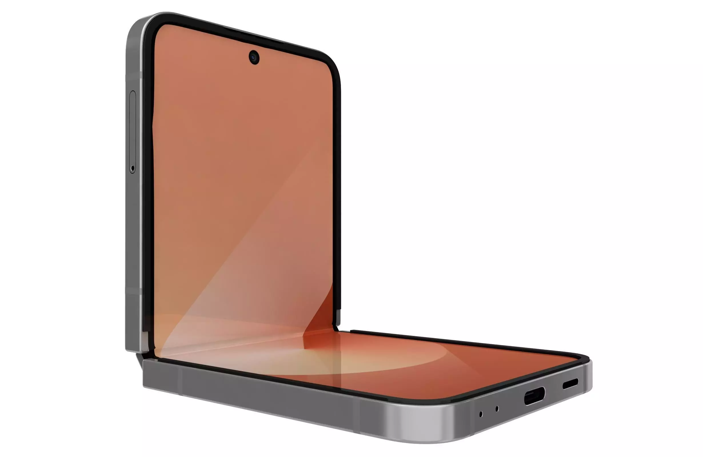 Samsung Galaxy Z Flip 6 Peach 3D model_0