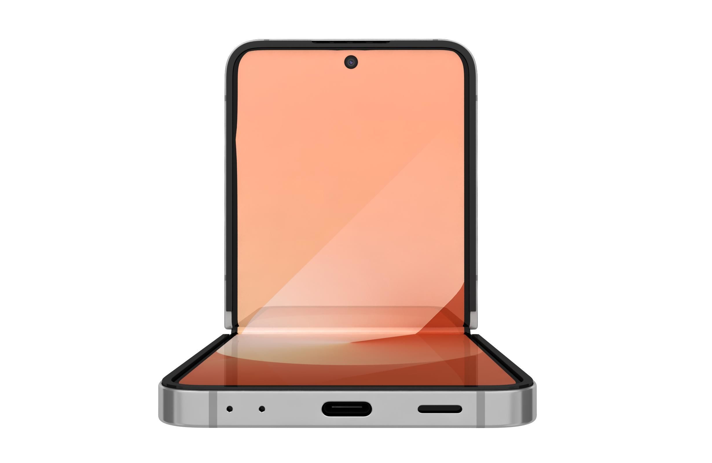 Samsung Galaxy Z Flip 6 Peach 3D model_1