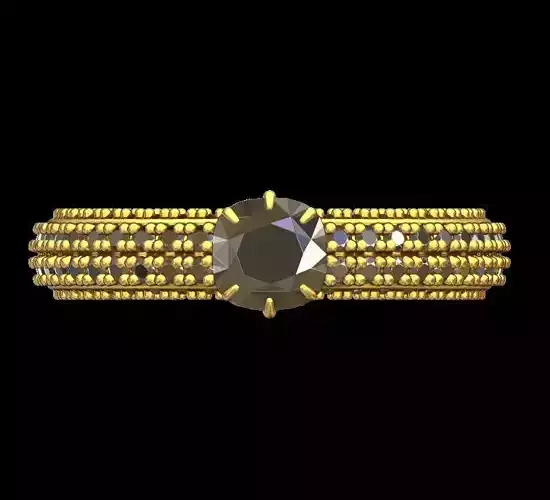 Cushion Cut Engagement Accent Ring