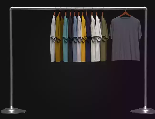 T Shirt On Steel Hanger
