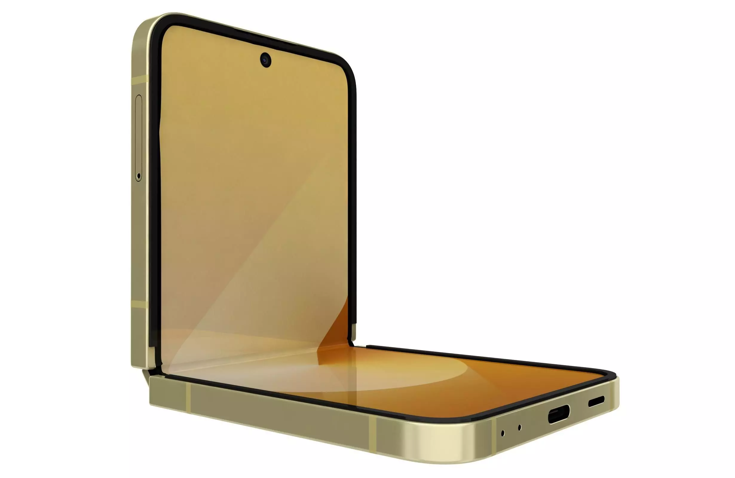 Samsung Galaxy Z Flip 6 Yellow 3D model_0