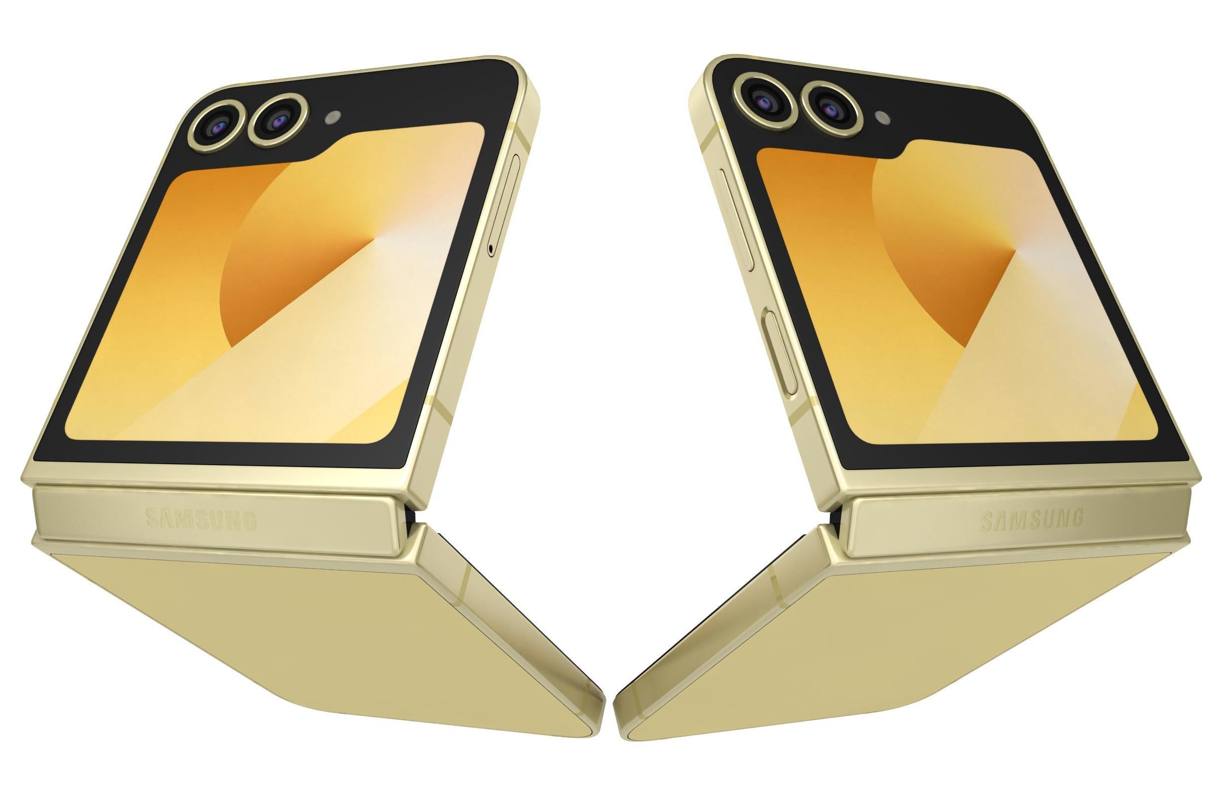 Samsung Galaxy Z Flip 6 Yellow 3D model_7