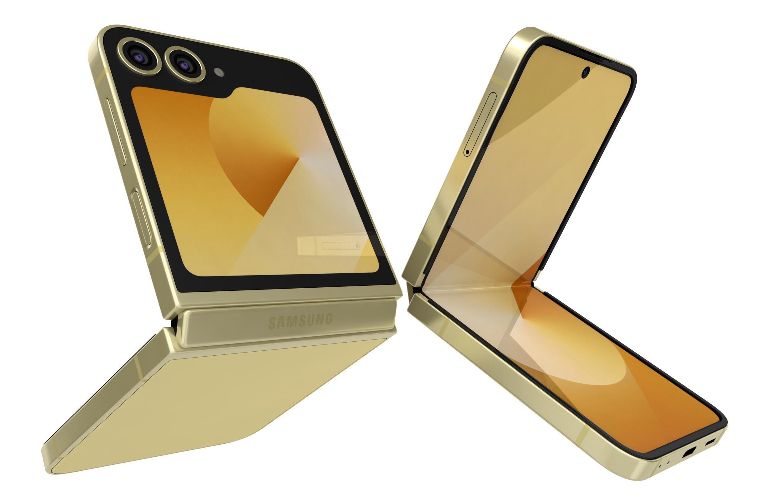 Samsung Galaxy Z Flip 6 Yellow 3D model_5