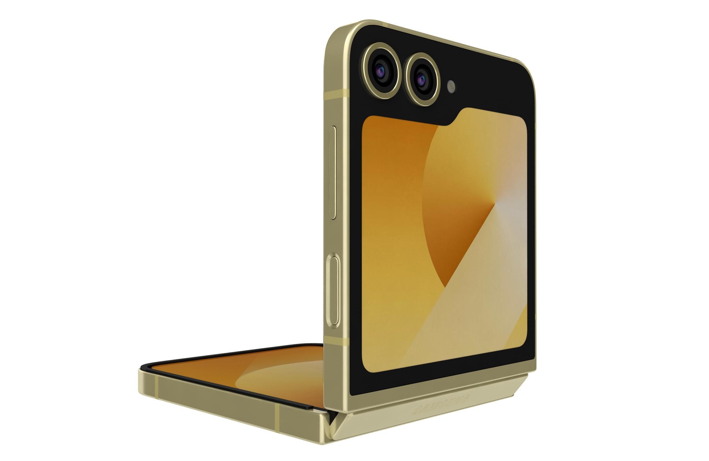 Samsung Galaxy Z Flip 6 Yellow 3D model_3